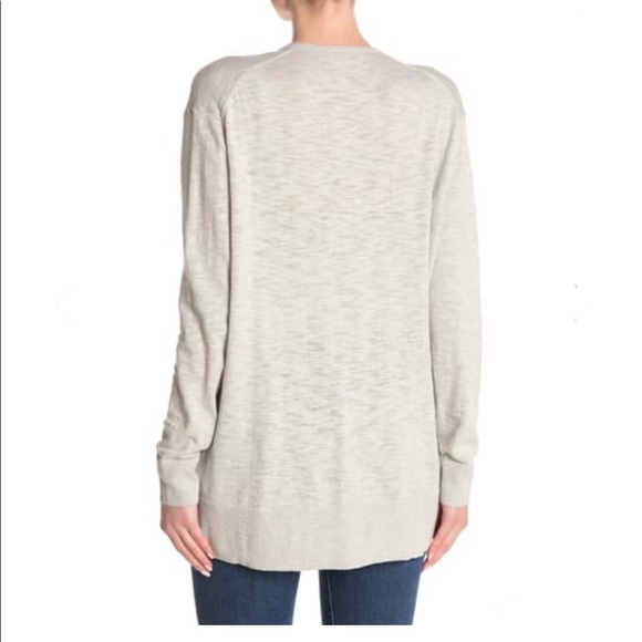 Madewell NWT Open Front Pocketed Slub Cardigan Layering Sweater - Picture 2 of 3